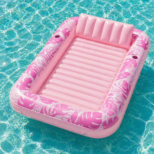 The SunSoak Inflatable Tanning Pool Lounger
