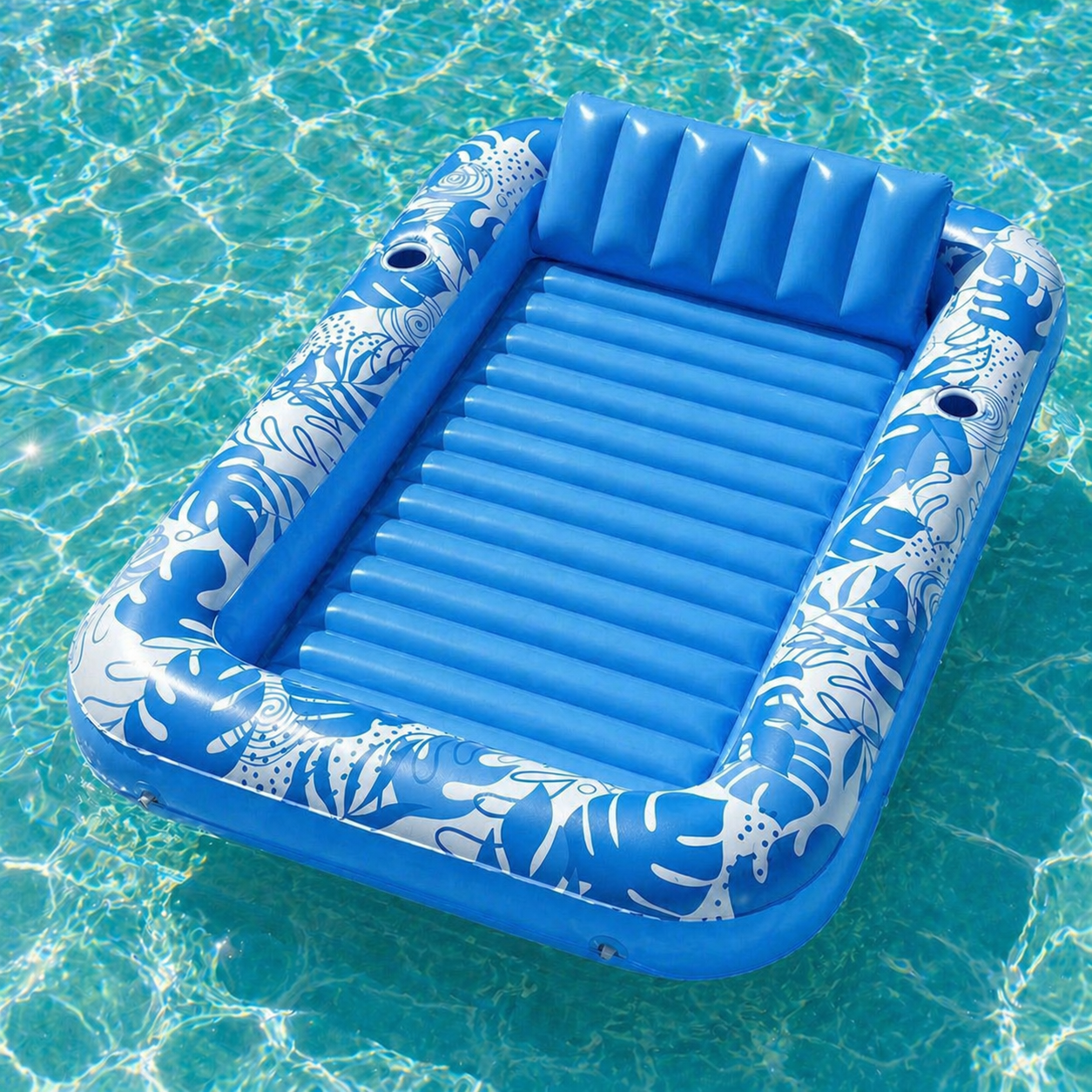 The SunSoak Inflatable Tanning Pool Lounger